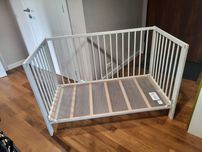 Łóżeczko GULLIVER 120x60 cm IKEA + ochraniacz LEN