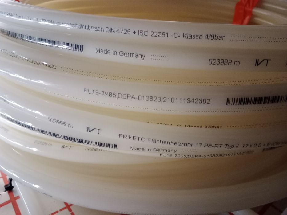 Rura PE-RT 17x2  73mb