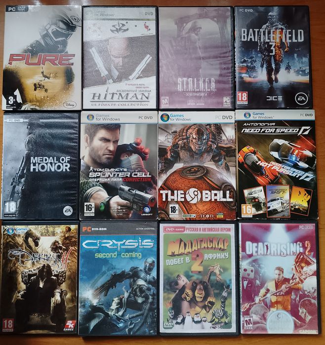 Ігри для PC, ігри диски, CD, Pc