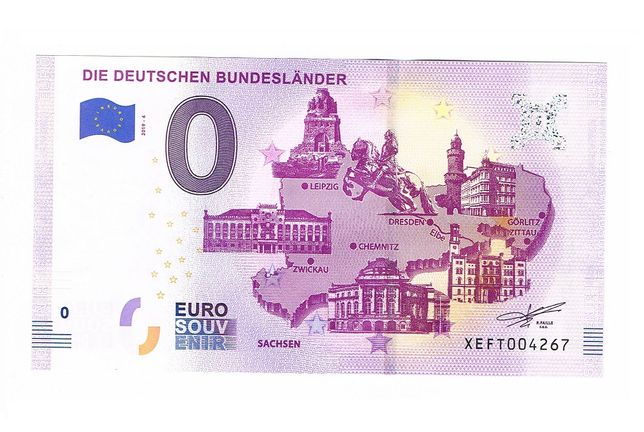 0 Euro - Die Deutchen Bundeslander-Sachsen 2019-4