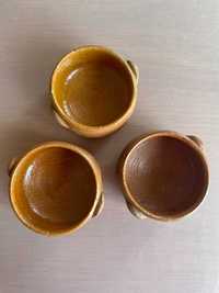 Conjunto de 3 mini potes de barro | Portugal