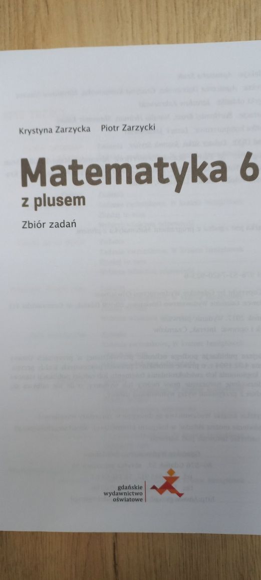 Matematyka z plusem 6 Zbiór zadań