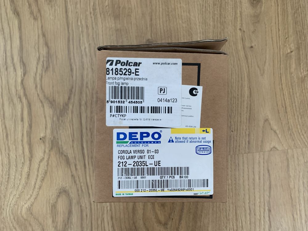 Lampa przeciwmgielna przednia - Toyota Yaris