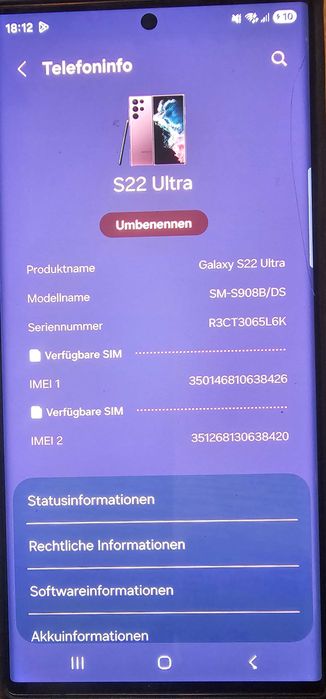 Samsung s22 Ultra 512GB