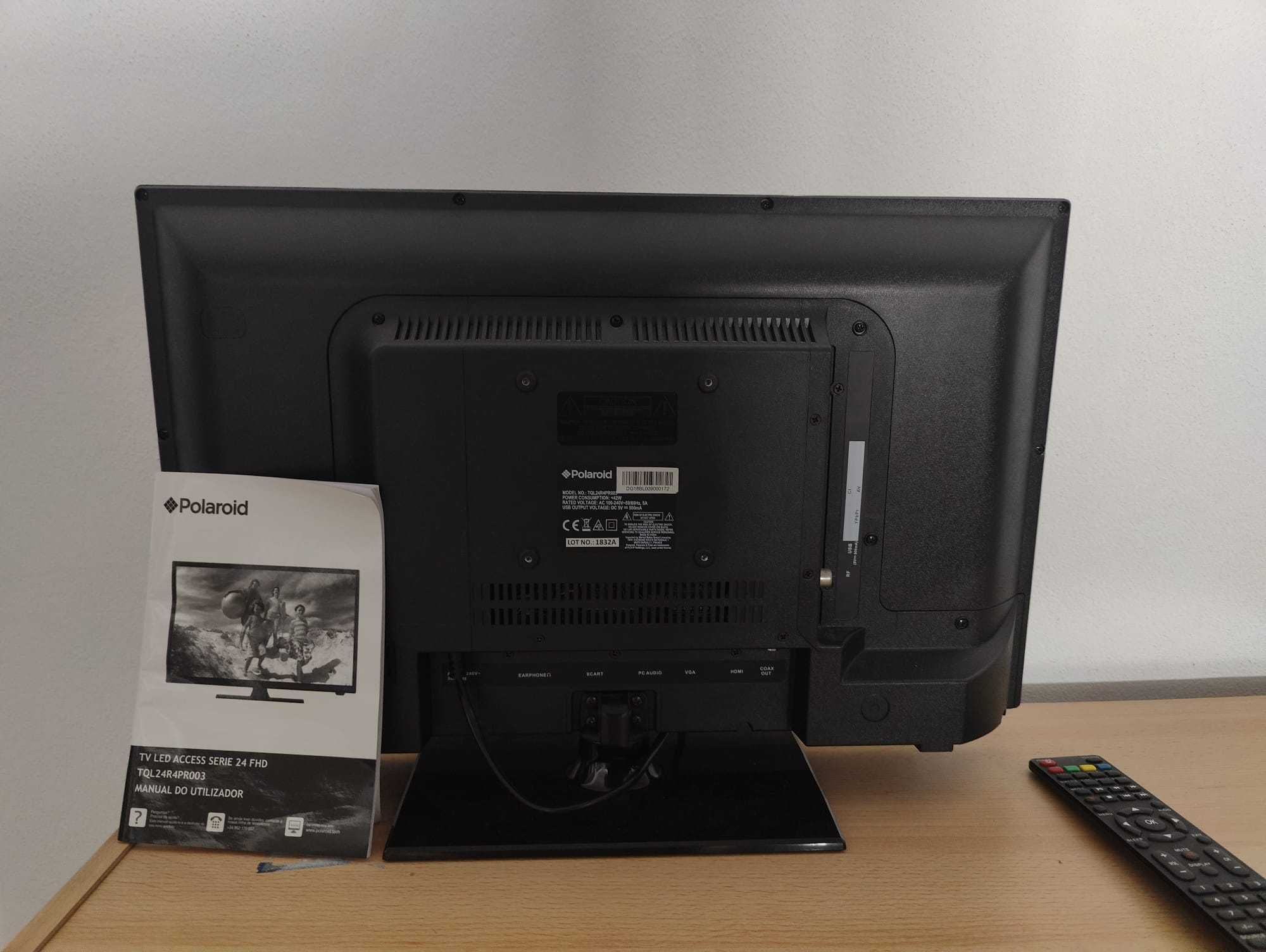 Polaroid TV 24 Polegadas FHD: Imagens Nítidas em Tamanho Compacto