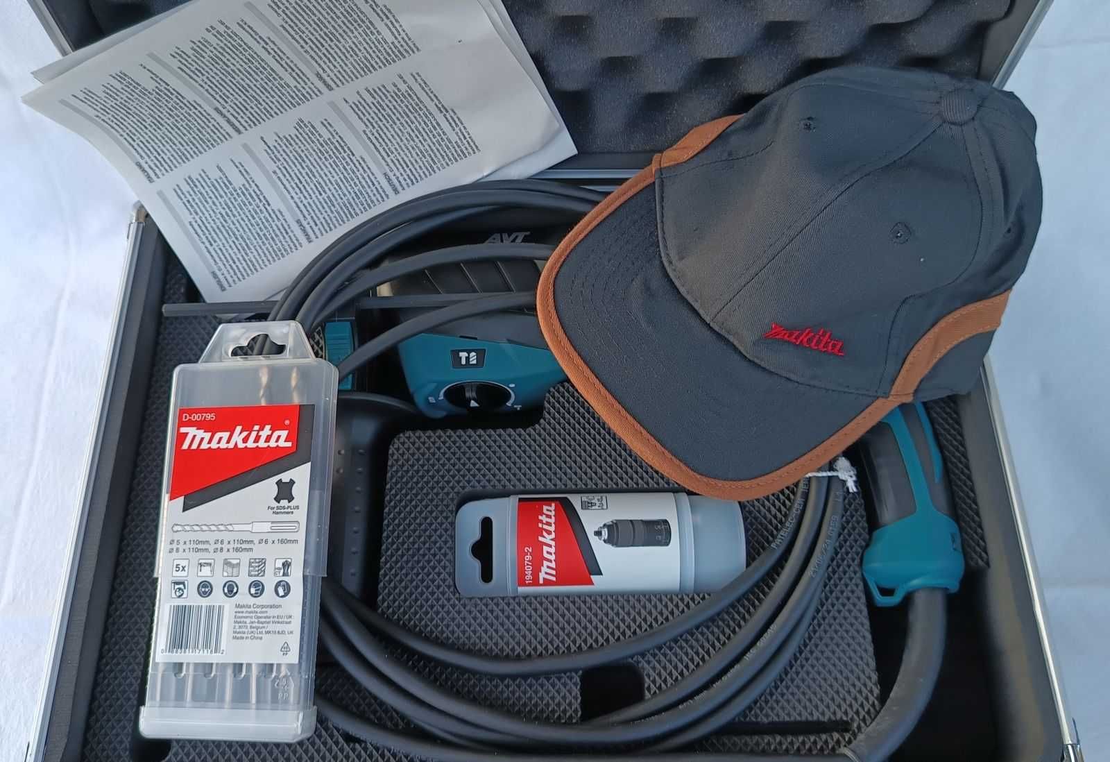 Młot Sds MAKITA wymienne futerko wiertła system avt walizka alu gwara.