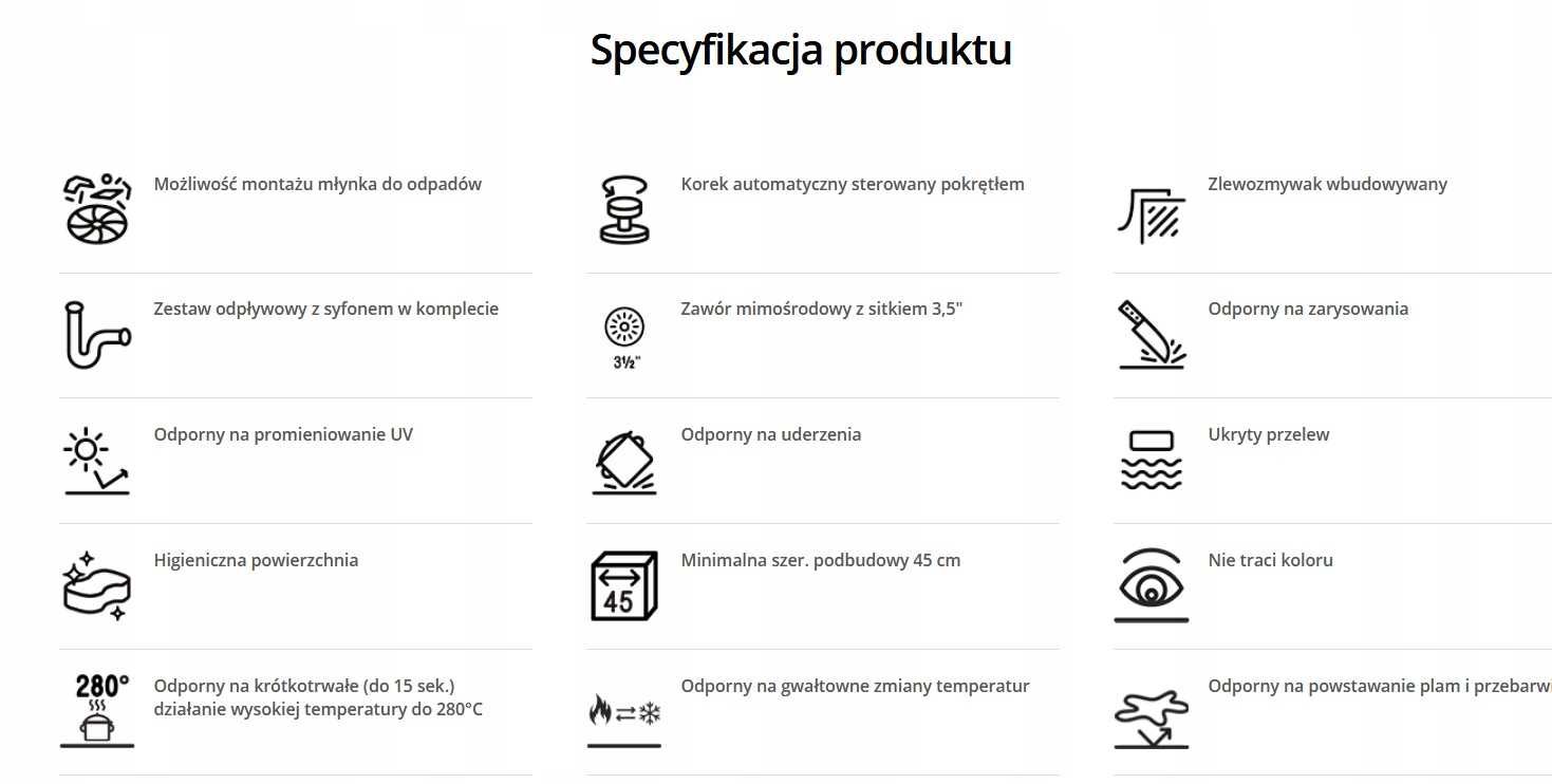 Zlewozmywak jednokomorowy Franke Sirius 2.0 S2D odcienie szarego