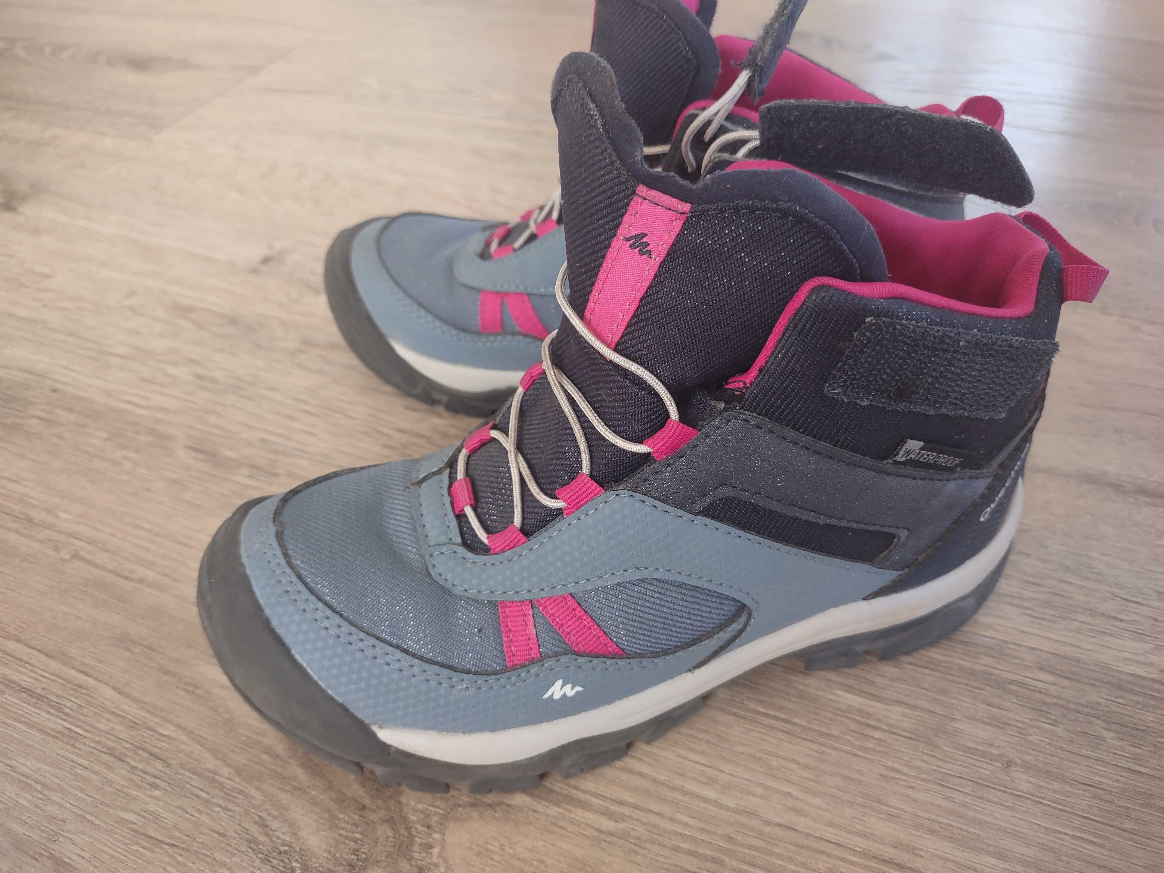 Buty trekkingowe dziewczęce Decathlon Quechura