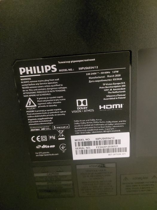 Tv philips peças