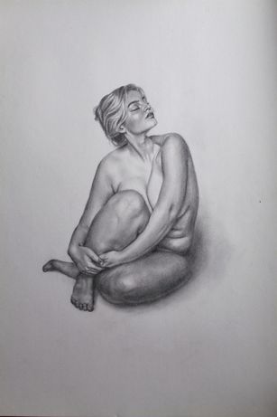 Малюнок рисунок олівцем жінка