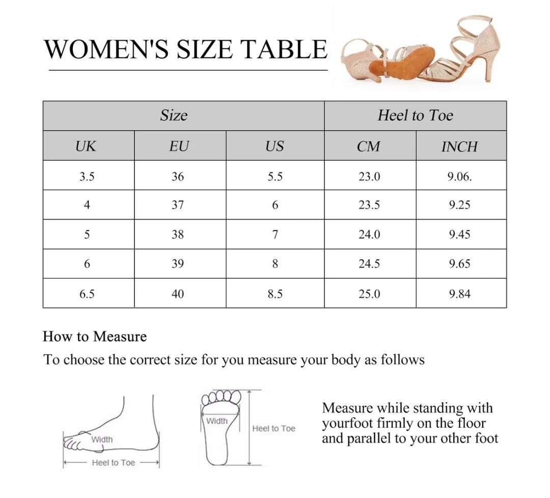 39 rozm. Obcas 9 cm. Damskie buty do tańca towarzyskiego Jywmsc Brokat