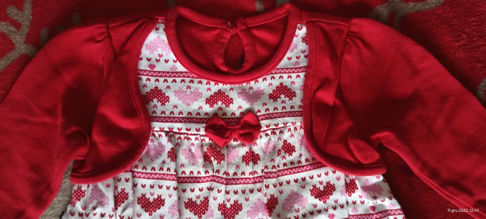 Odświętna sukienka bombka 6-9 m