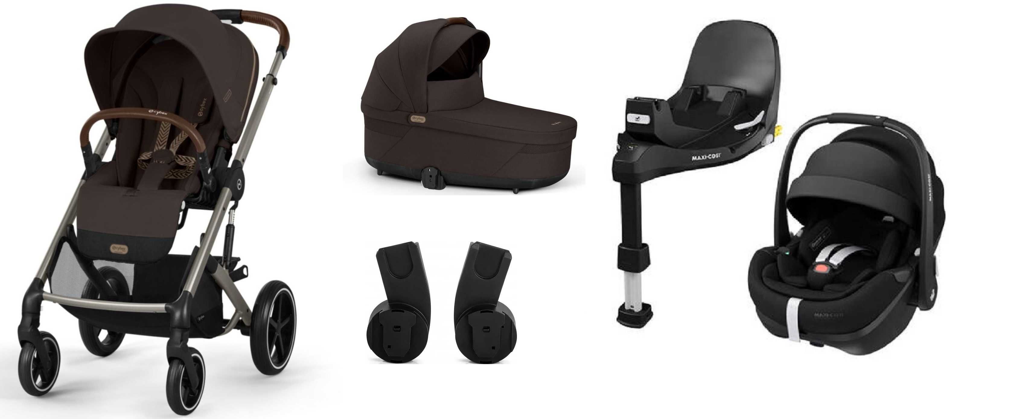 4w1 Cybex Balios S Lux + Maxi Cosi Pebble 360Pro2 + baza 360 Slidetech