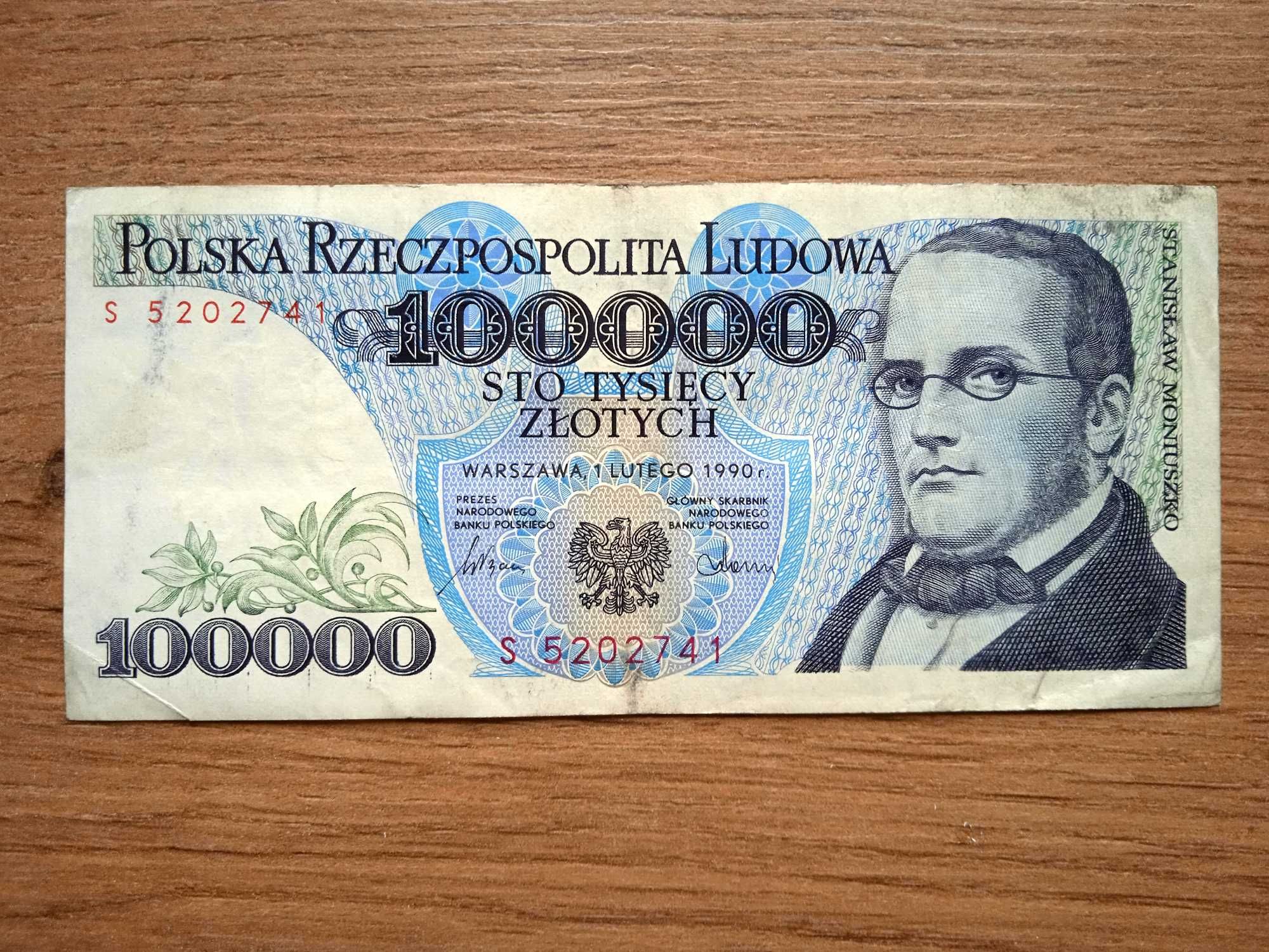 100000 zł 1990 - S -