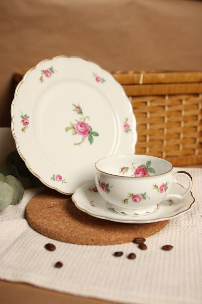 Zestaw śniadaniowy filiżanka Rosenthal porcelana lata 30.