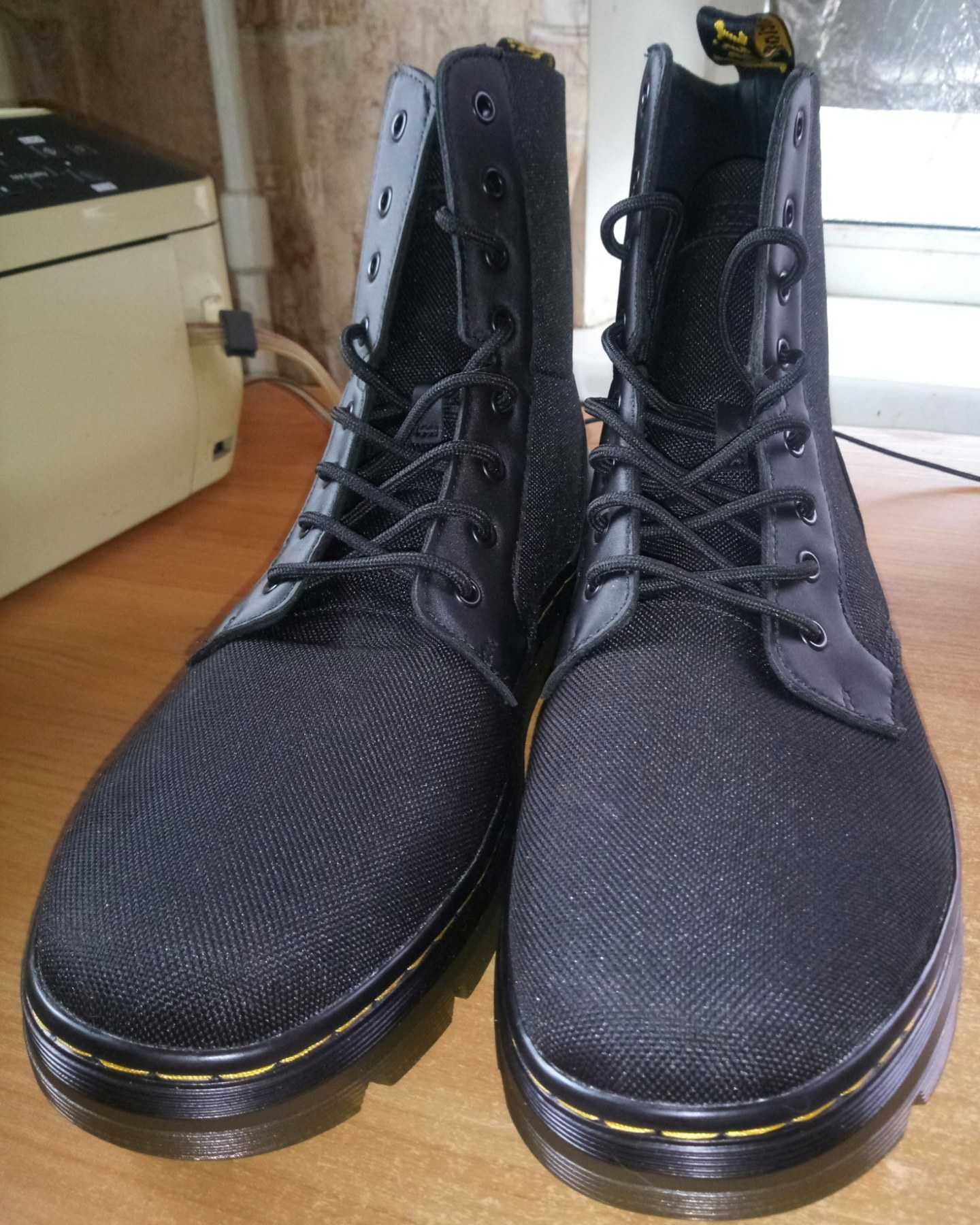 Ботинки мужские Dr. Martens Combs Black Poly Rubbery