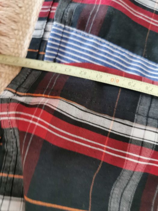 koszula Krata w kratę czerwień granat JACKS męska xxl