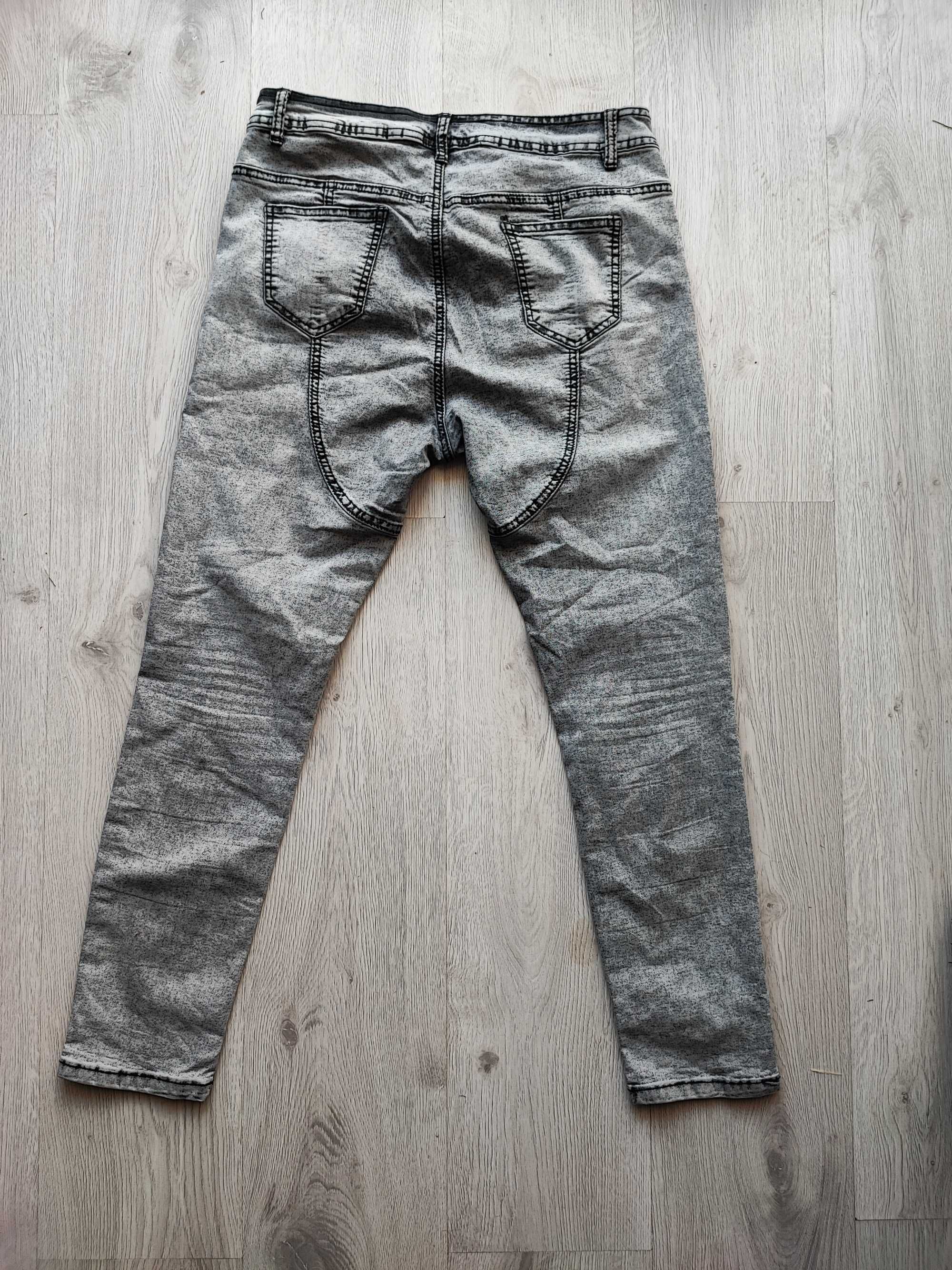 Szare spodnie jeansowe 42 XL VS. MISS