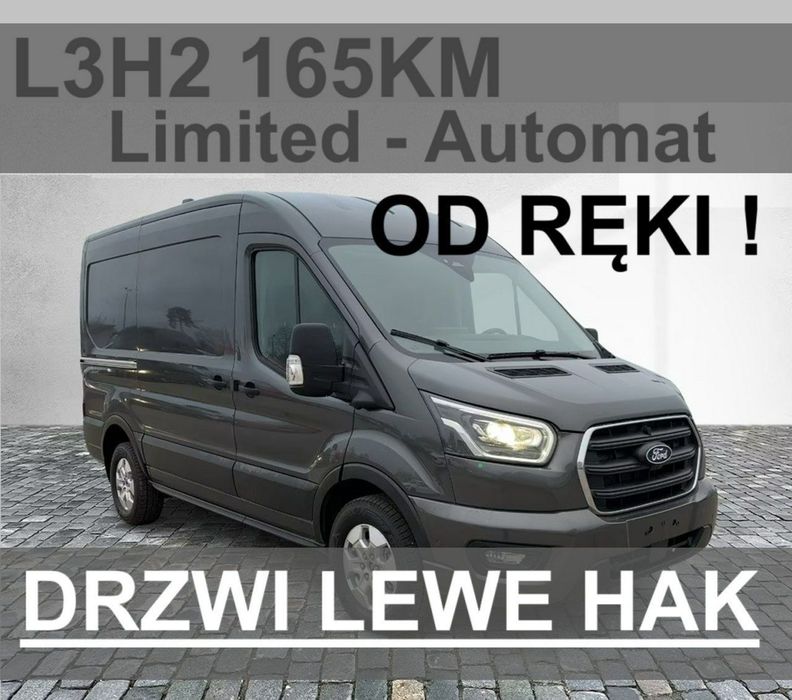 Ford Transit  Automat Limited L3H2 165KM Drzwi Lewe 1860 zł Od ręki !!! Hak