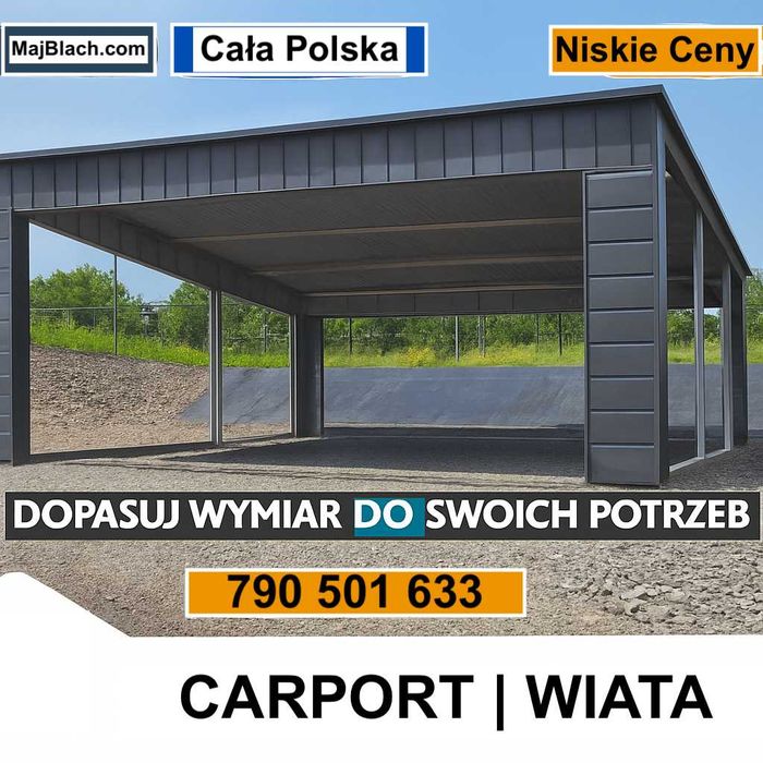 ALTANA /CAROPORT na pojazd |Wiata|Garaż Blaszany|Zadasznie- Maj-Blach