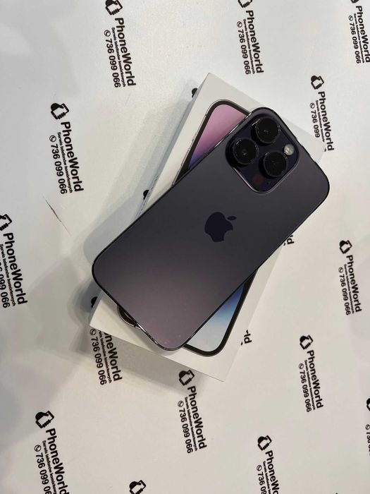 Zadbany iPhone 14 Pro 128GB 85% Fioletowy Gwarancja PhoneWorld