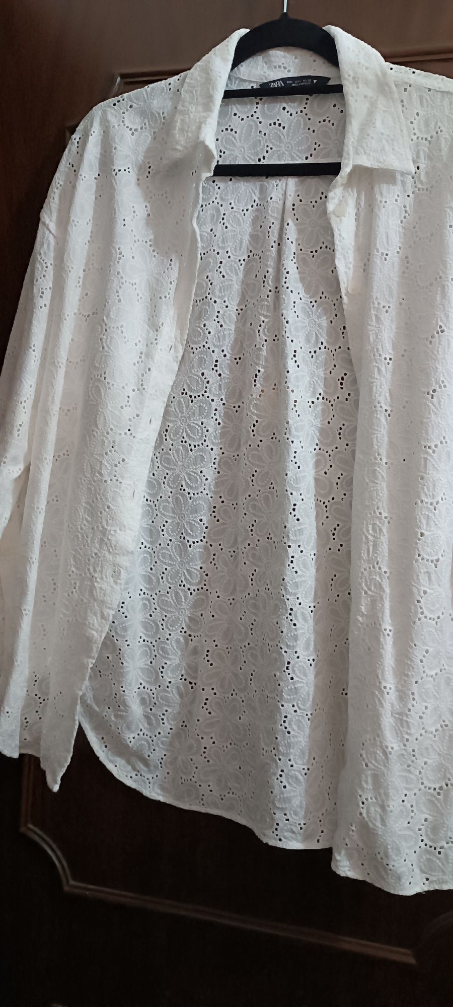 Camisa bordada Zara