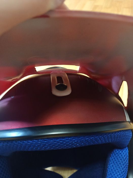 Kask Awina na Quada Młodzieżowy, dla nastolatka Czerwono Niebieski