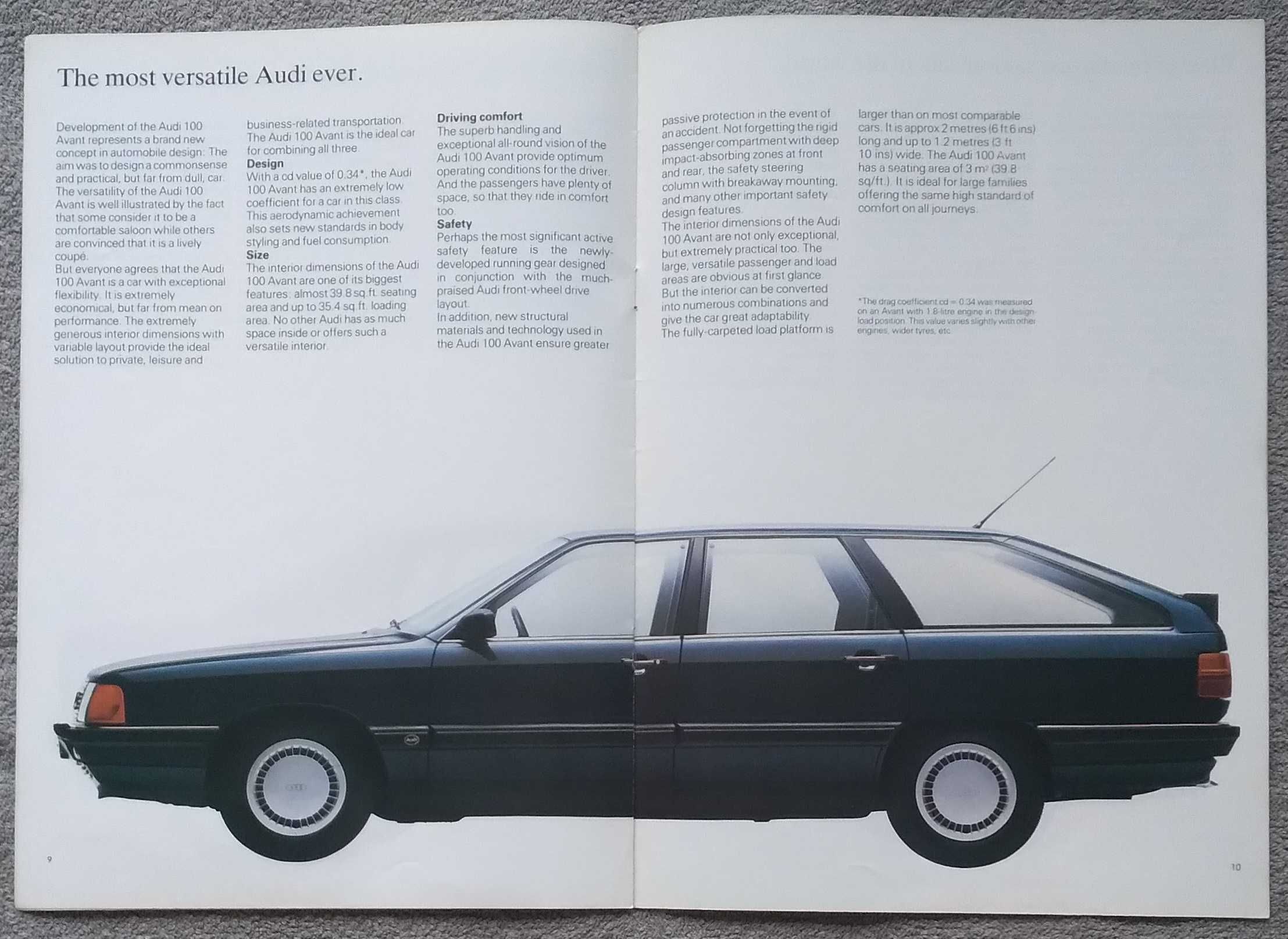 Prospekt AUDI modele 1985