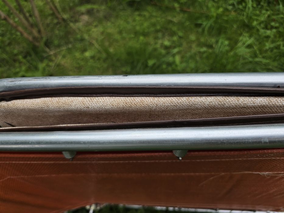 Łóżko polowe turystyczne z miękkim i wygodnym materacem regulowany zag