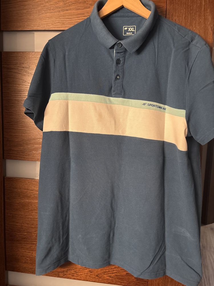 Polo koszulki męskie Reserved  4F krótki rękaw XL zestaw 2