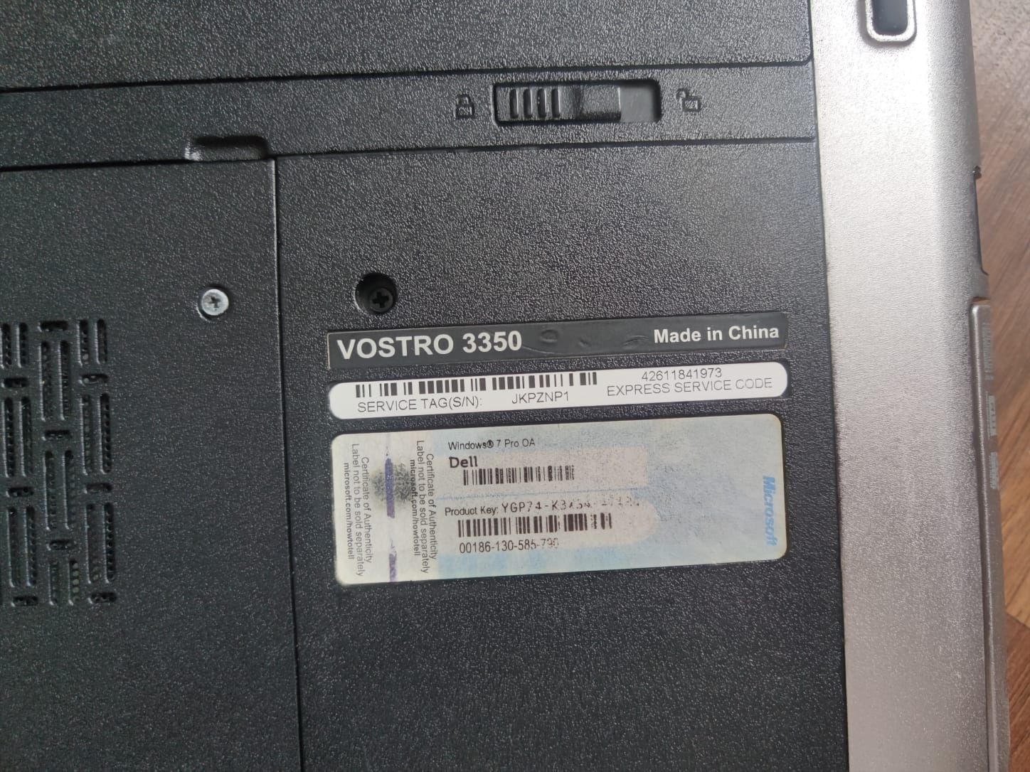 Dell Vostro 3350 без зарядки