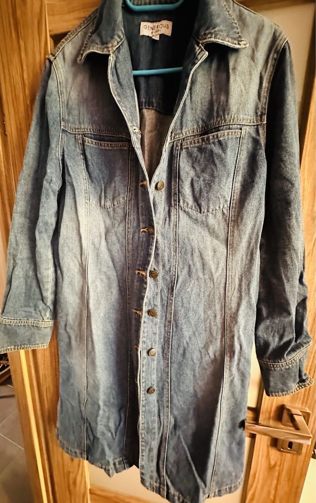 Lindex super płaszcz jeansowy
