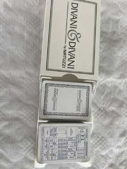 Dois Conjuntos de Cartas DIVANI & DIVANI BY NATUZZI
