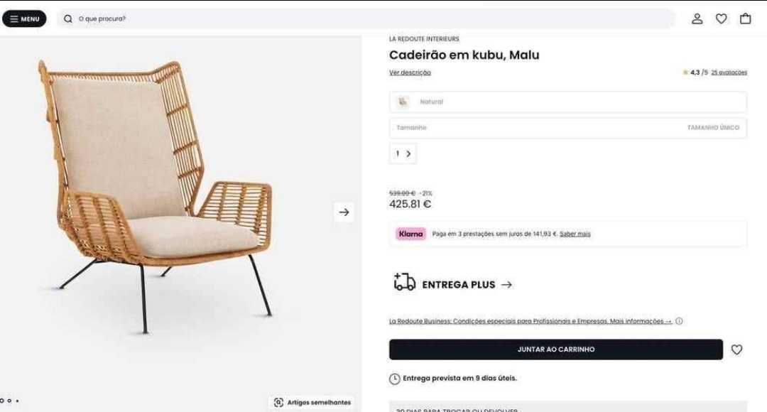 Cadeira linda La Redoute
