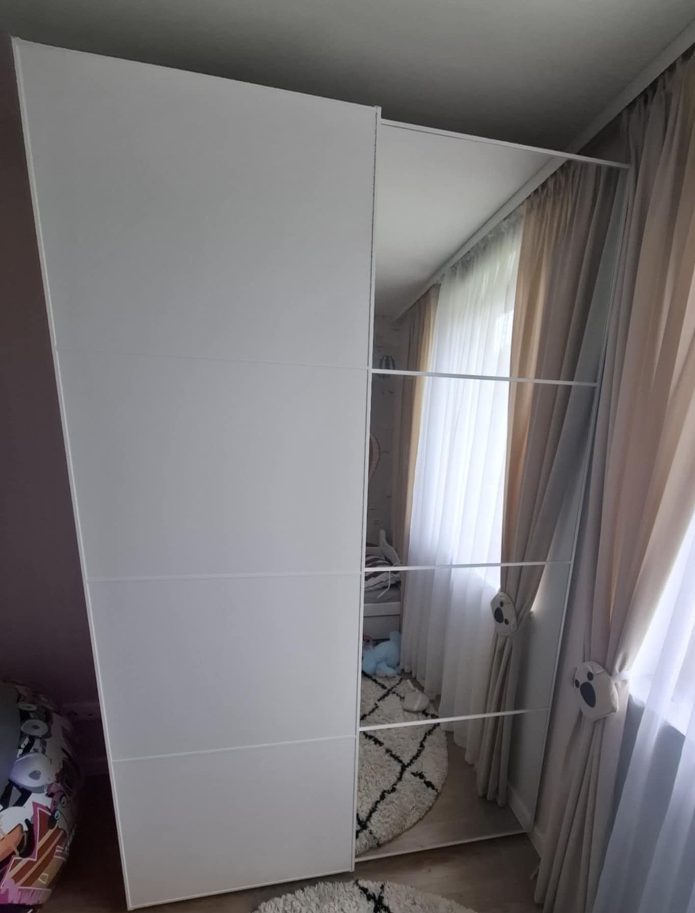 Szafa Pax  Ikea 150cm lustro biała meble