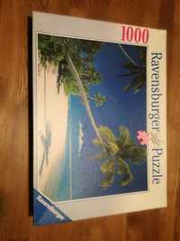 puzle 1000 plaża z palmami