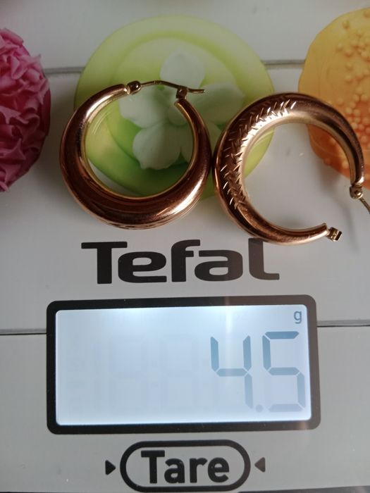 Kolczyki koła diamentowane 585