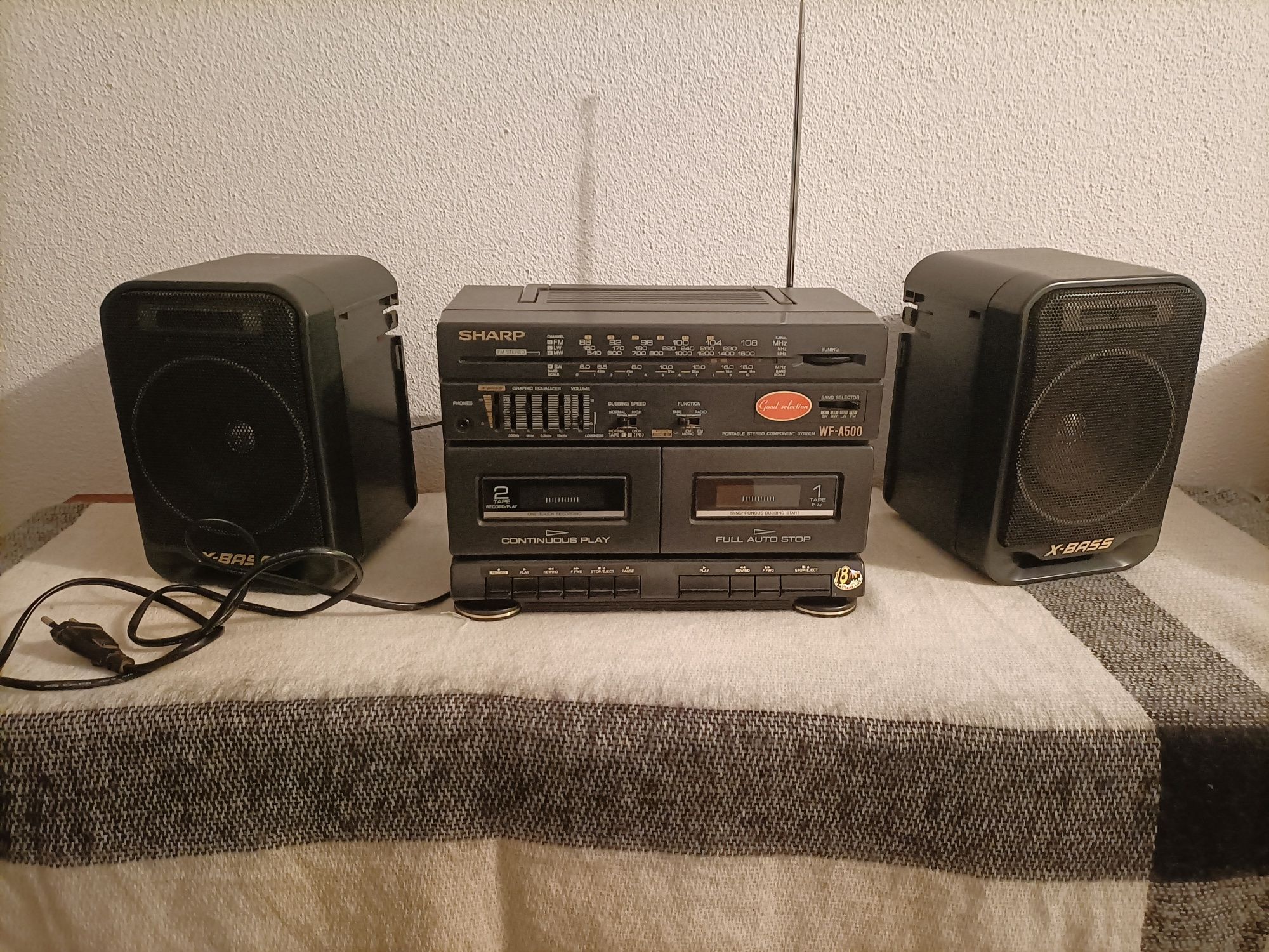 Radio gravador Sharp anos 90