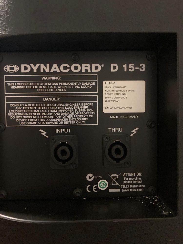 Dynacord D lite D15-3 - super stan