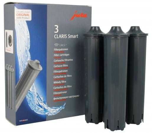 Oryginalny Filtr wody Claris Smart do ekspresu Jura 3 sztuki