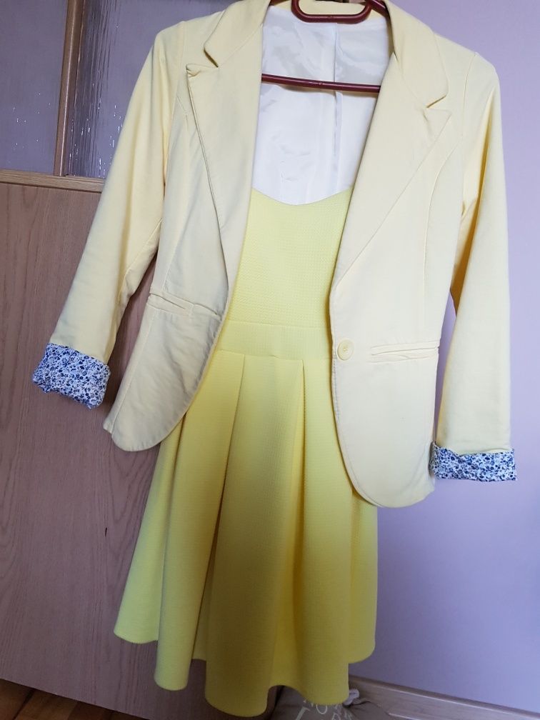 Sukienka mini żółta