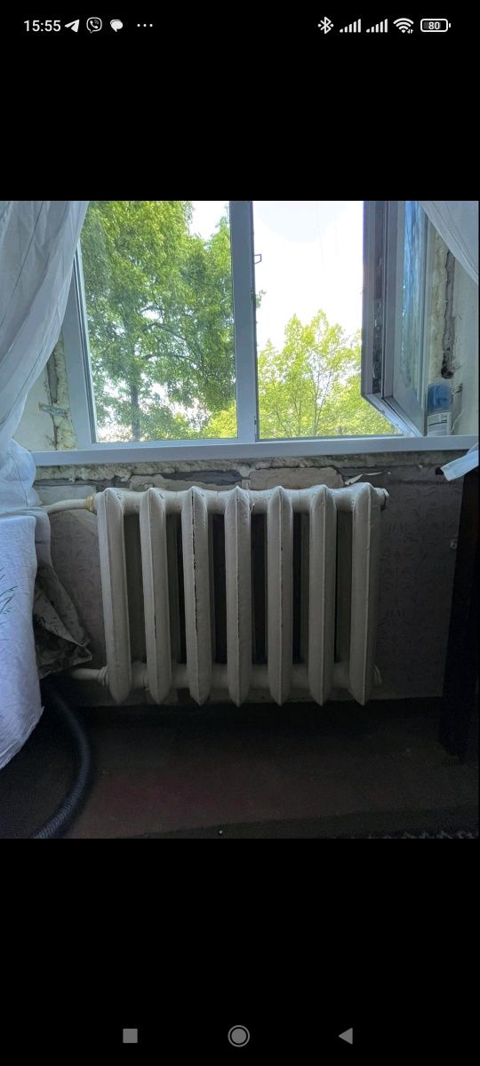Чугунные  батареи 7+7+4 секции
