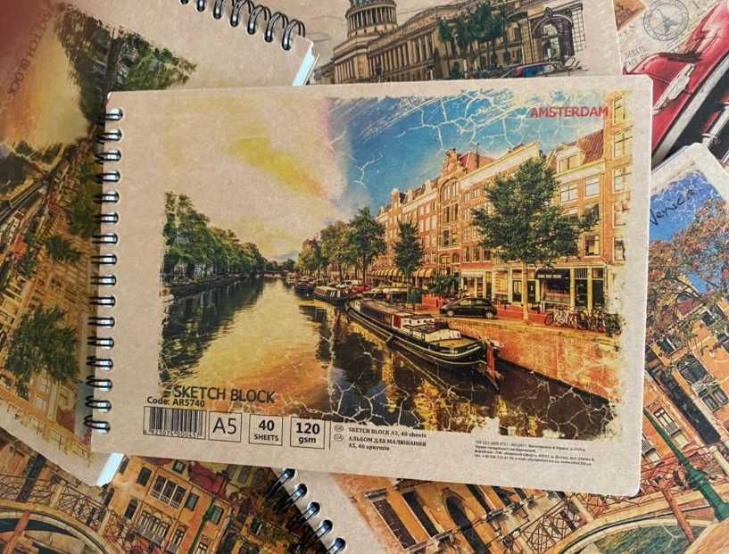 Альбом для рисования А5 KRAFT - спираль