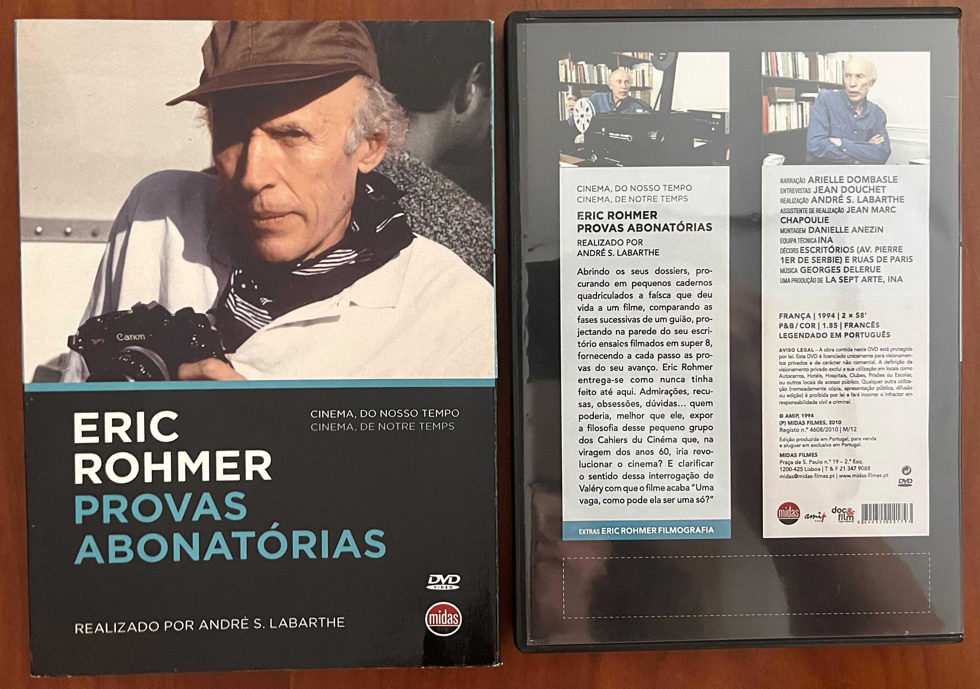 DVD "Eric Rohmer - Provas Abonatórias"