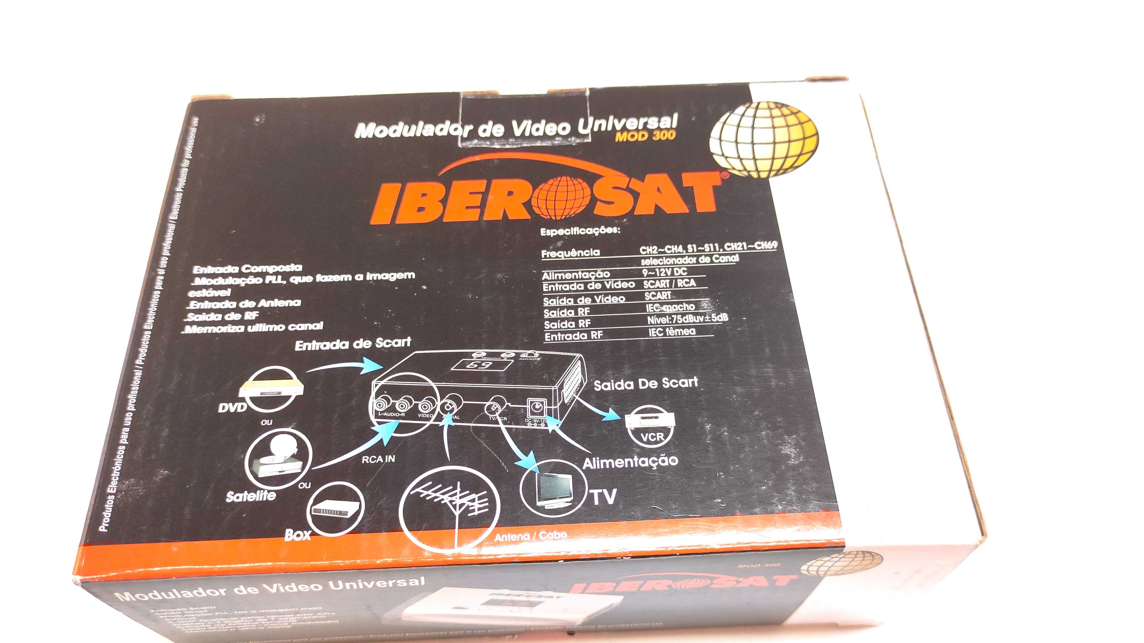 Modulador VHF-UHF MOD300 IBEROSAT C/ Novo C/ Extras