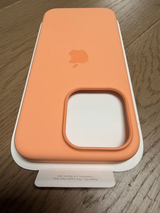 Case etui oryginał Silicone iPhone 15 PRO Orange Sorbet [MT1H3ZM/A]
