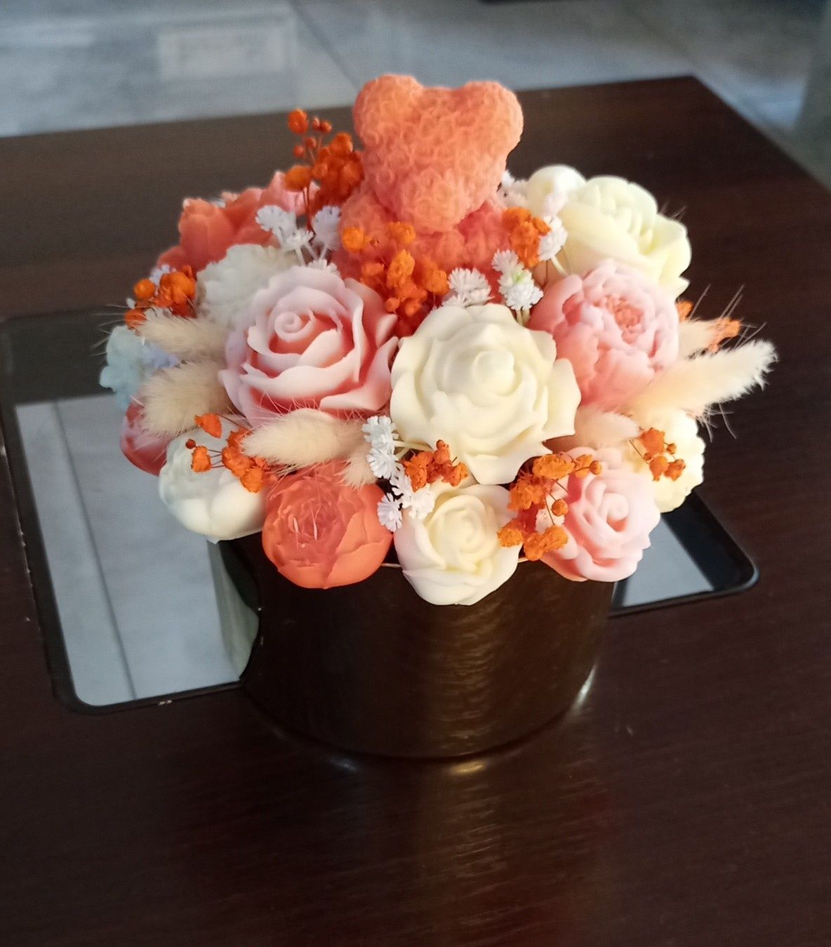 Flower box świeczki sojowe na zamówienie