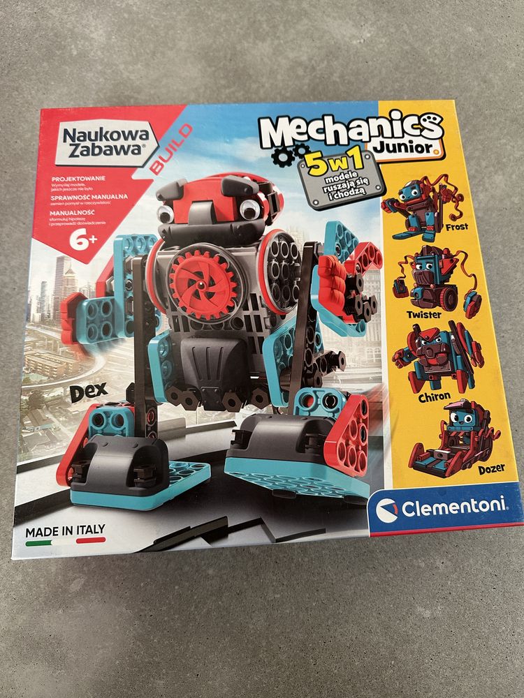 Mechanika Junior Robot Clementoni, zabawa, składanie, robotyka 50719