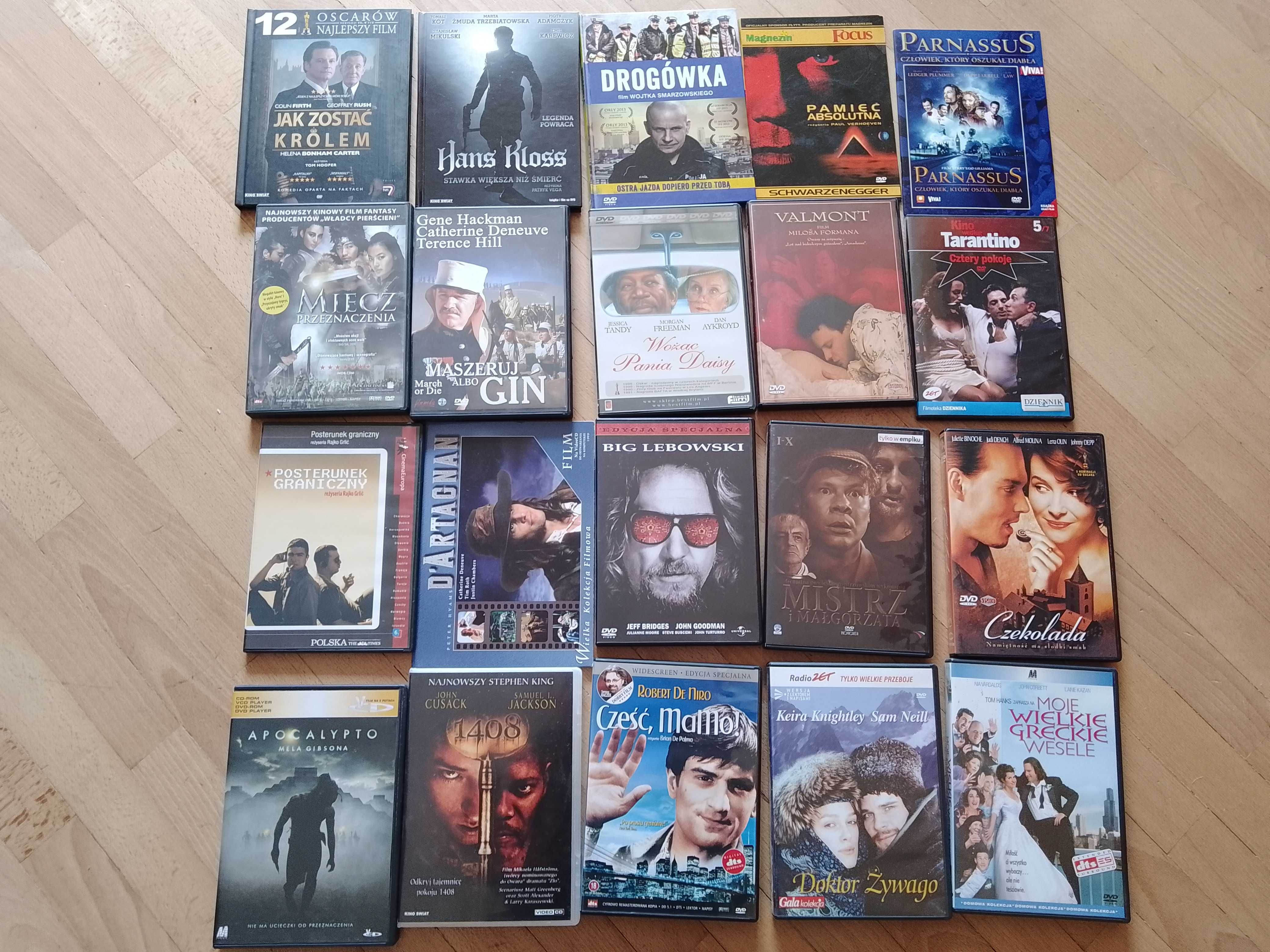 filmy DVD - kolekcja 20 dobrych filmów