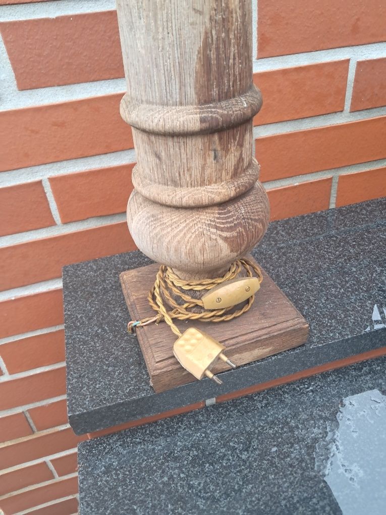 Podstawa lampy drewniana